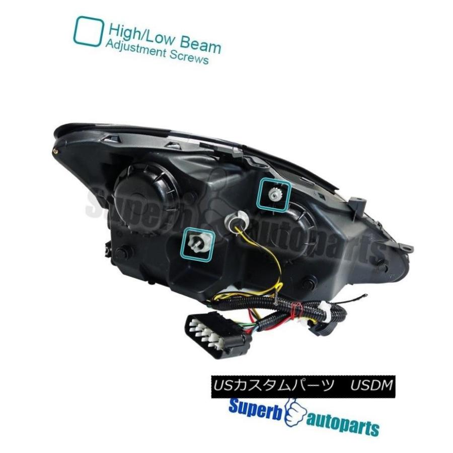 ヘッドライト 06-09 Lexus IS250 IS350 LED DRL信号煙プロジェクターヘッドライト光沢ブラック 06-09 Lexus ISの画像