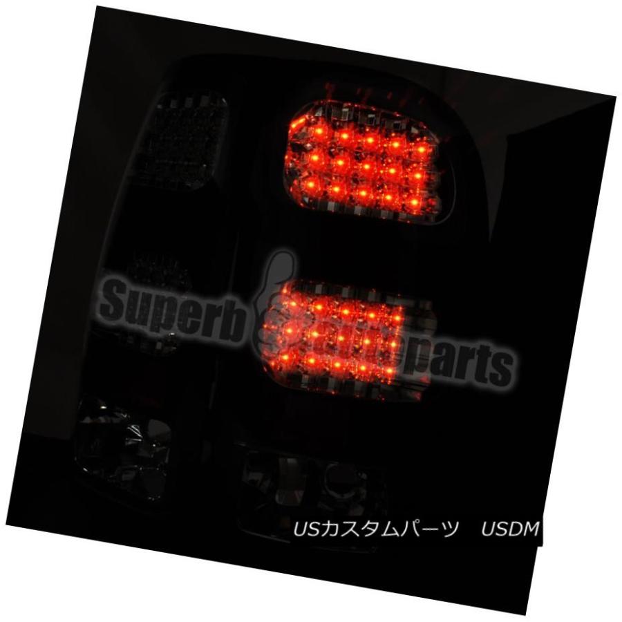 ヘッドライト 2007-2014 GMC Sierraピックアップスモークヘッドライトアンバー+ブラックLEDテールランプ 2007-2014 GMCの画像