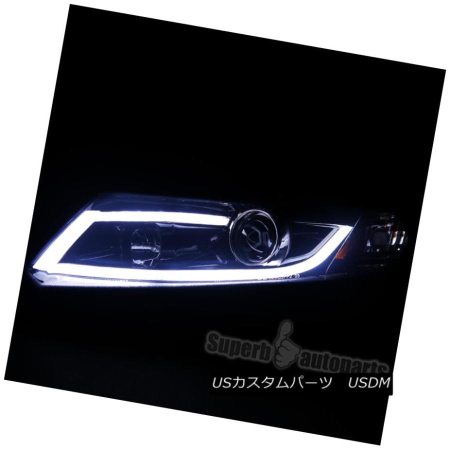 ヘッドライト 2012-2015 Honda Civic 2 / 4DプロジェクターヘッドライトW / LEDライトバーグロッシーブラック For 2の画像