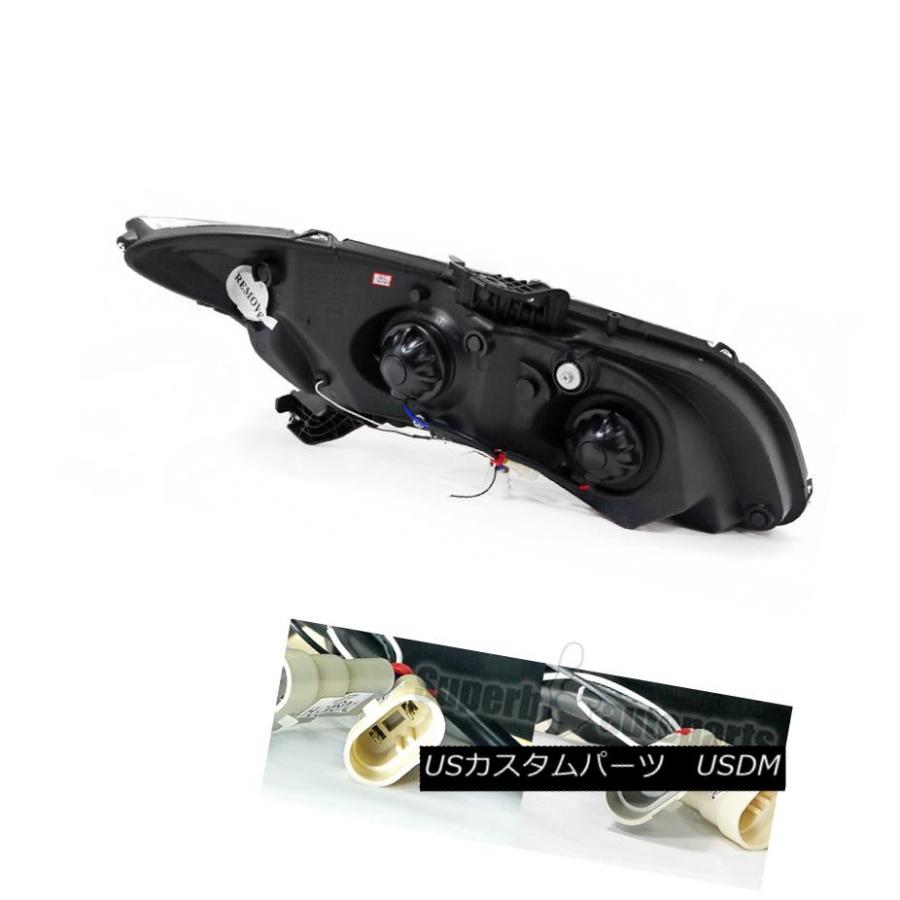 ヘッドライト 2012-2015 Honda Civic 2 / 4DプロジェクターヘッドライトW / LEDライトバーグロッシーブラック For 2の画像
