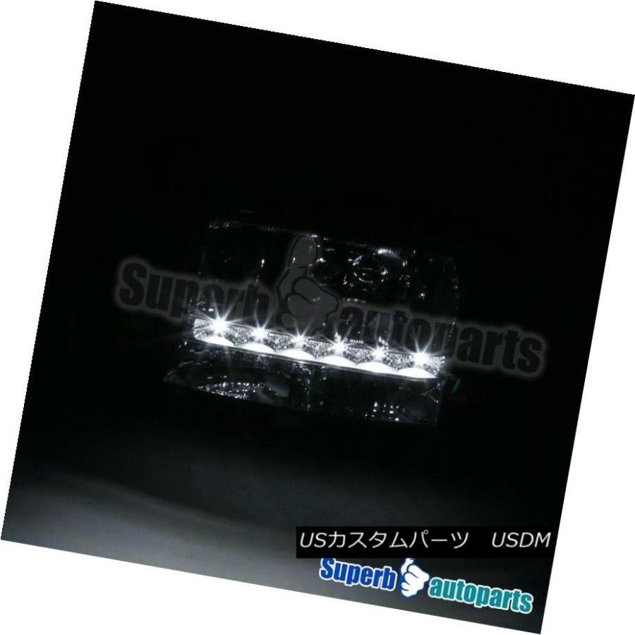ヘッドライト 1997-2004 Dodge Dakota LEDクリスタルヘッドライトヘッドランプブラック 1997-2004 Dodge Dako_2