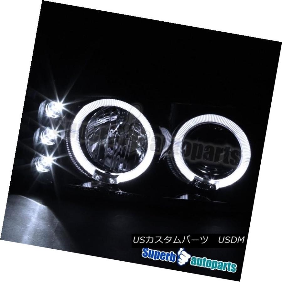 ヘッドライト 1999-2006 GMC Sierra Denali HaloプロジェクターLEDヘッドライト光沢ブラック/スモーク 1999-200の画像