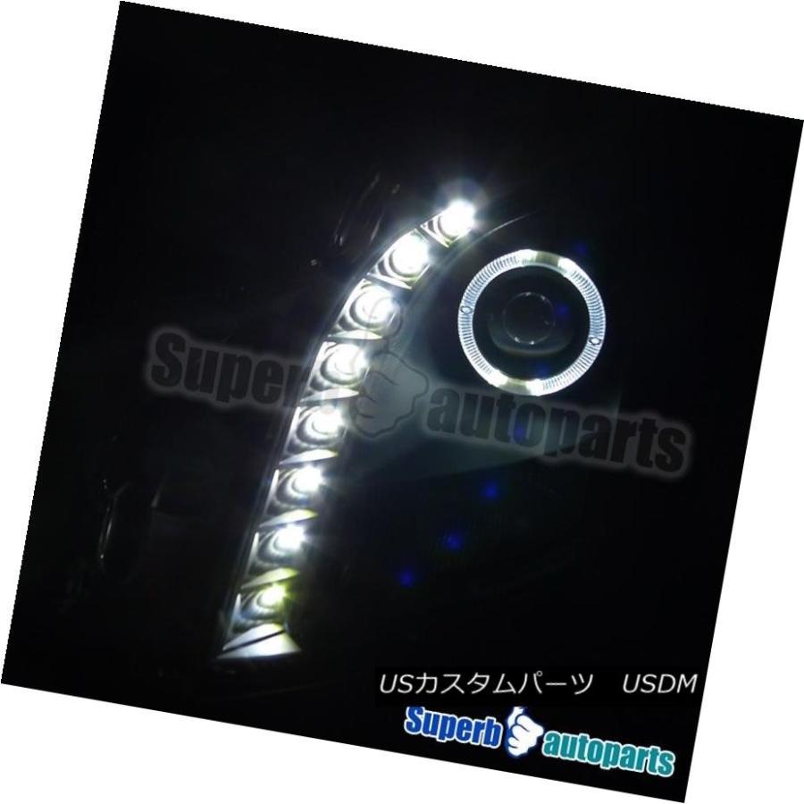 ヘッドライト 2003-2007キャデラックCTS SMD LEDハロープロジェクターヘッドライトブラック 2003-2007 Cadillac CTの画像