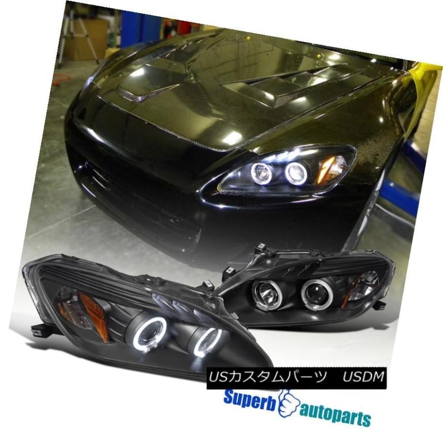 前照灯 2000-2003 S2000用LEDハロープロジェクターヘッドライトランプブラックAP1操作手順かい繕う For 2000-2003