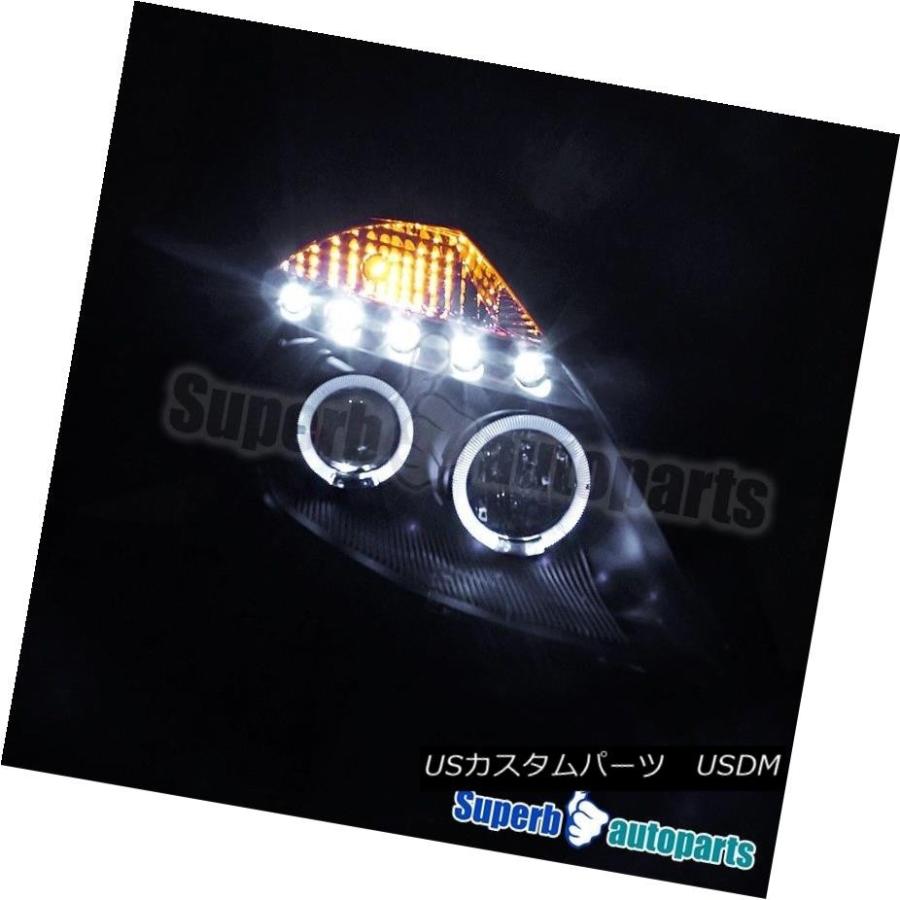 Black Smoke LED Projector Headlights For 2003-2005 Nissan 350Z Z33 Fairlady