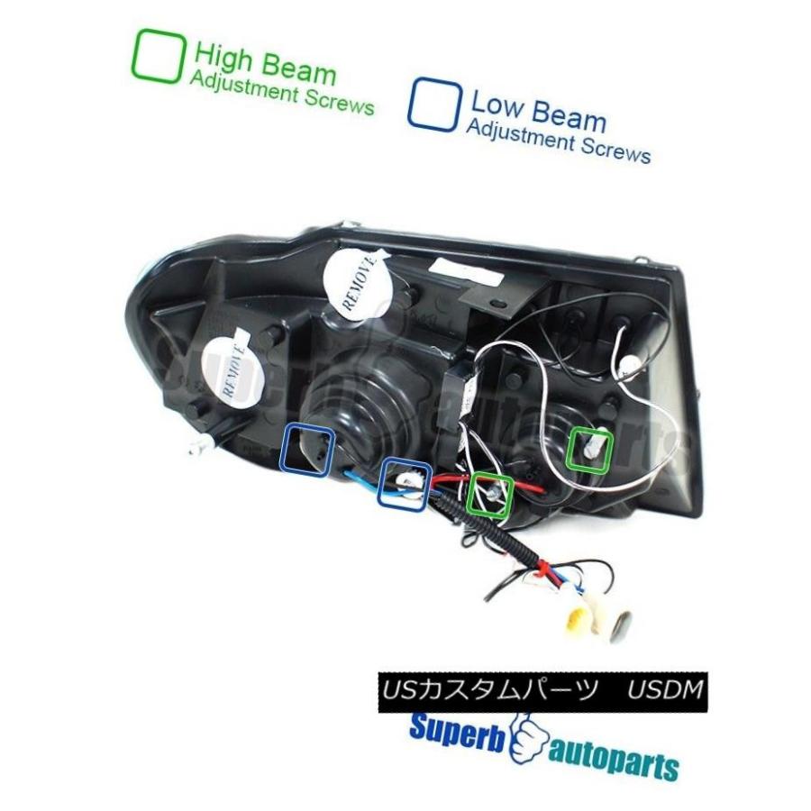ヘッドライト 1999-2004 Jeep Grand Cherokee SmokeハロープロジェクターLEDヘッドライトGlossy Black 1の画像