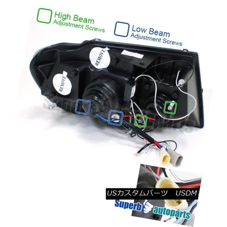 ヘッドライト 1999-2004 Jeep Grand Cherokee Haloプロジェクターは、ヘッドライトをクリアしました。 1999-2004の画像