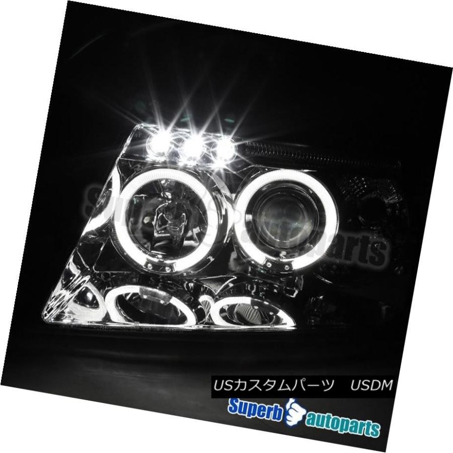 ヘッドライト 1999-2004 Jeep Grand Cherokee Haloプロジェクターは、ヘッドライトをクリアしました。 1999-2004の画像