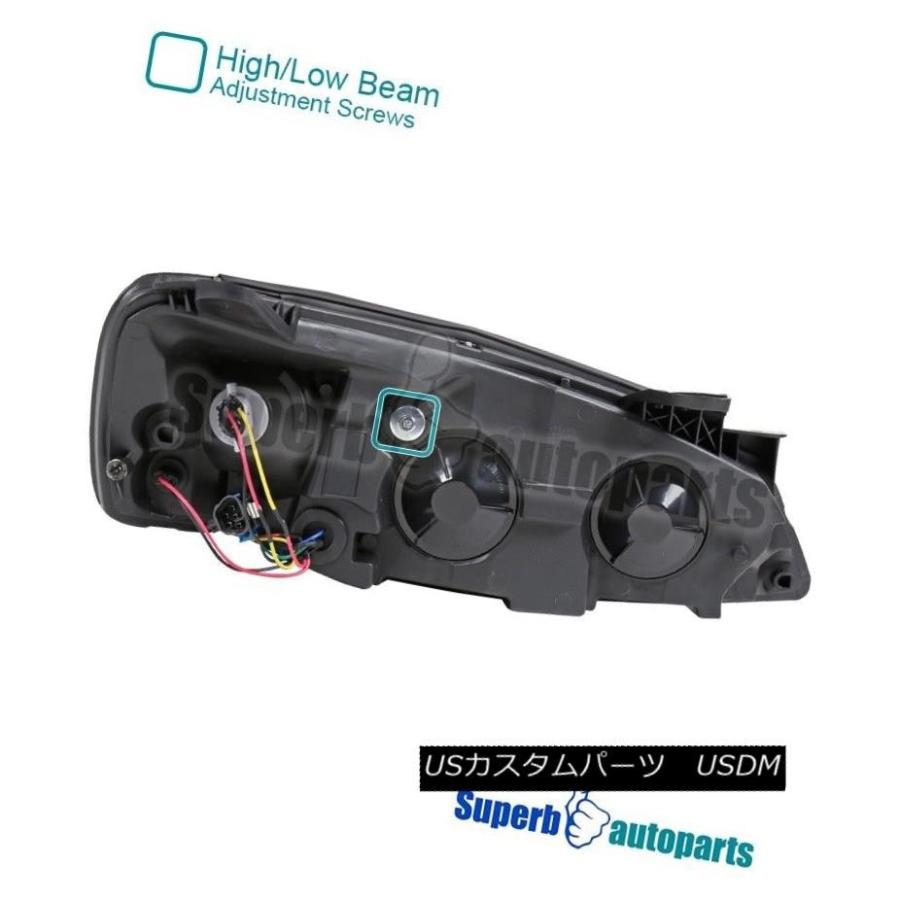 ヘッドライト 05-10ポンティアックG6スモークヘッドライト交換ターンシグナルヘッドランプペア 05-10 Pontiac G6 Smoke Heaの画像