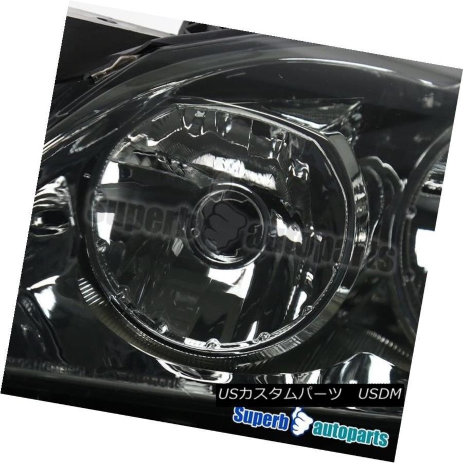 ヘッドライト 05-10ポンティアックG6スモークヘッドライト交換ターンシグナルヘッドランプペア 05-10 Pontiac G6 Smoke Heaの画像