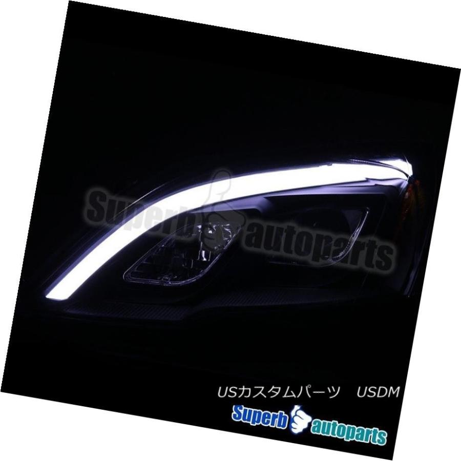 ヘッドライト 07-11ホンダCRV CR-VブラックLED DRLプロジェクター