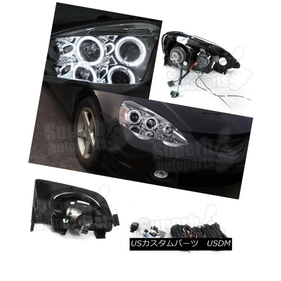 前照灯 2002-2004 Acura RSX Halo LED映写機前照灯+素っ気ない  2002-2004
