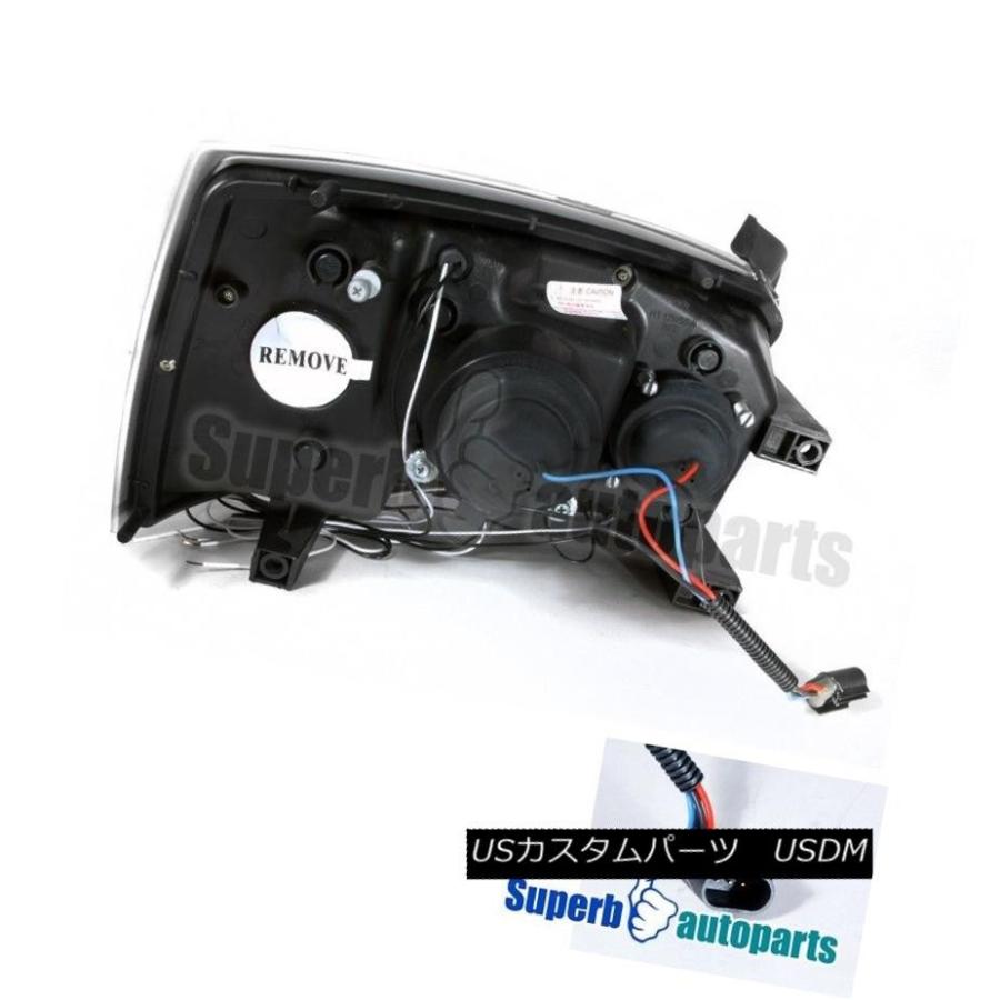 ヘッドライト 2005-2007 Dodge Dakota Halo LEDプロジェクターヘッドライトChrome SpecD Tuning 2005の画像