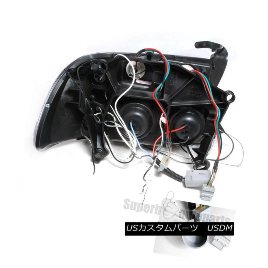 ヘッドライト 1997-2004 Dodge Dakota Durango Halo LEDプロジェクターヘッドライトChrome SpecD Tunの画像
