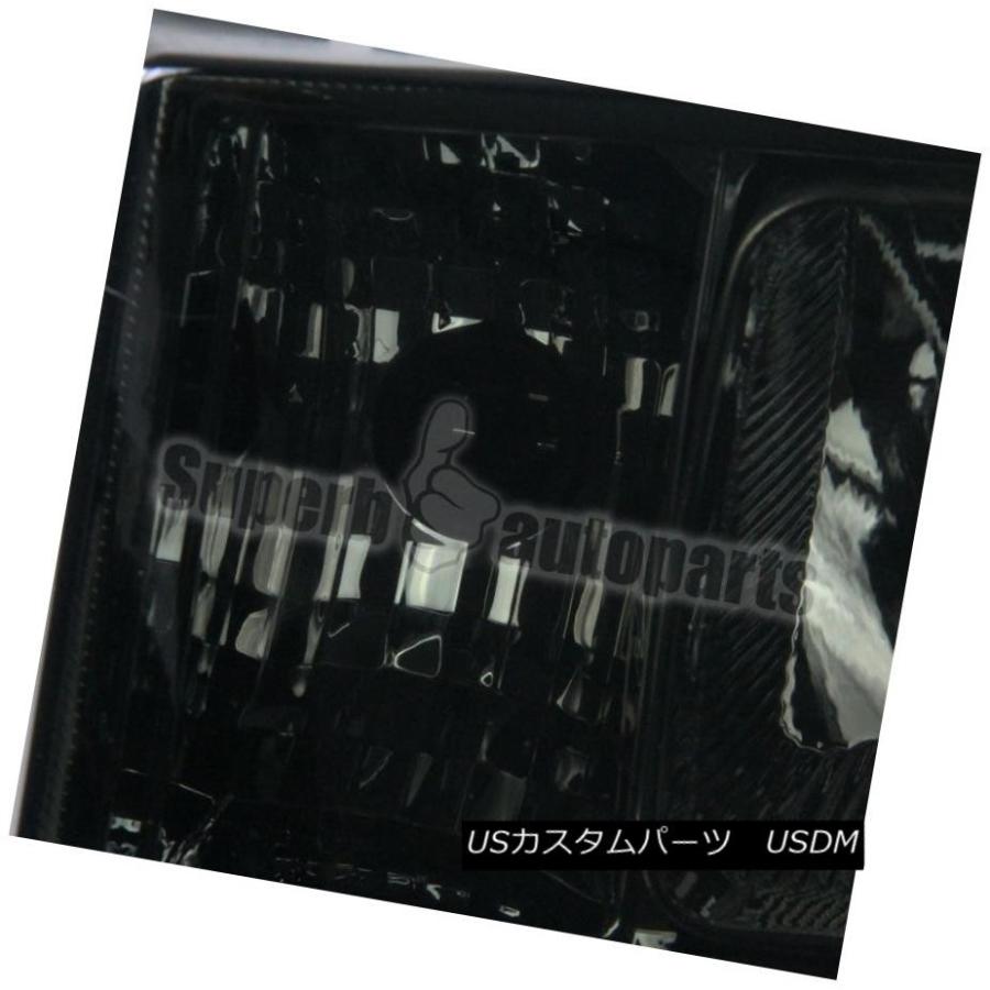 ヘッドライト 2007-2013 GMC Sierraピックアップスモークレンズヘッドライトクリア 2007-2013 GMC Sierra Pickの画像