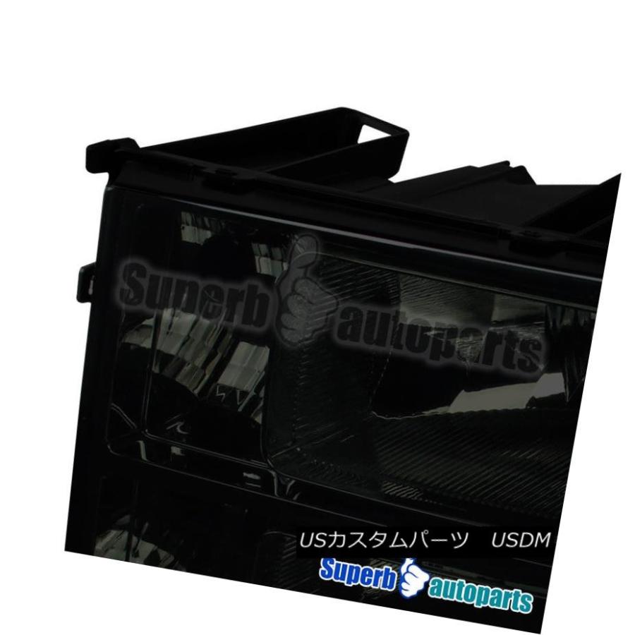 ヘッドライト 2007-2013 GMC Sierraピックアップスモークレンズヘッドライトアンバー 2007-2013 GMC Sierra Picの画像