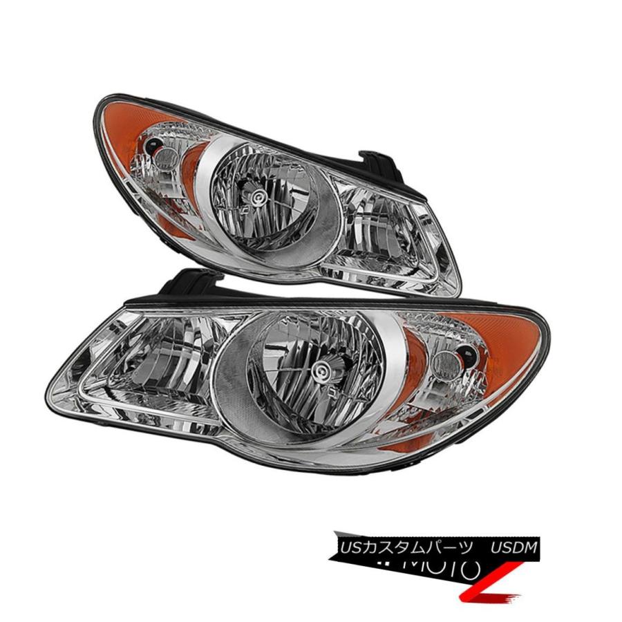 ヘッドライト Hyundai Elantra FACTORY STYLEリフレクターヘッドライトアセンブリクリア For 2007-2010 Hyun