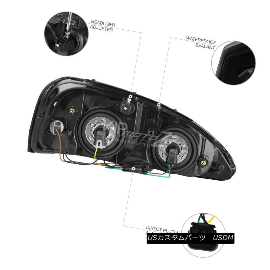 ヘッドライト 2004-2008ポンティアックグランプリ[シニスターブラック]工場スタイルヘッドライトGXP GTP 2004-2008 Pontiaの画像