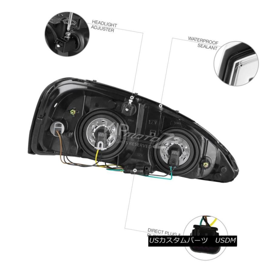 ヘッドライト 2004-2005-2006   -2007-2008 Pontiac Grand Prixクロームフロントヘッの画像