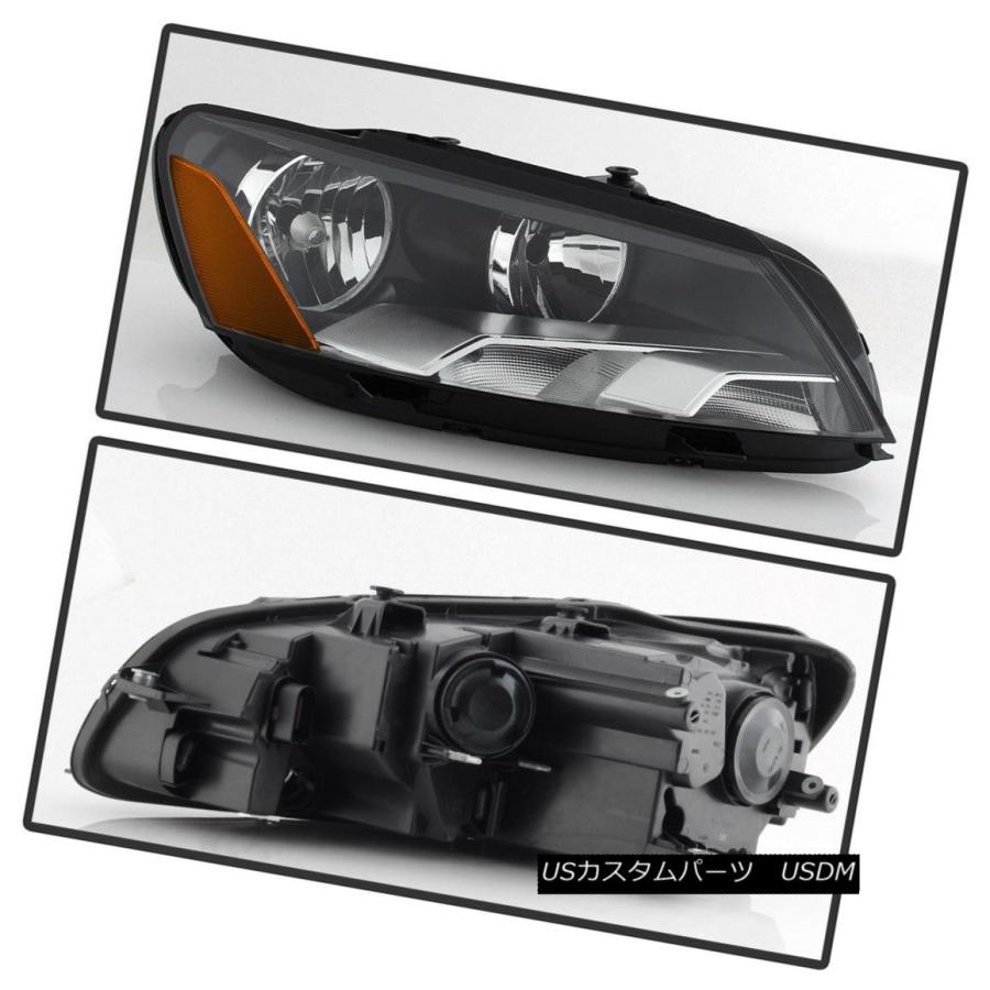 ヘッドライト 2012-2015 VWパサート[工場スタイル]クロームライトサイドライトライトランプ 2012-2015 VW Passat [Facの画像