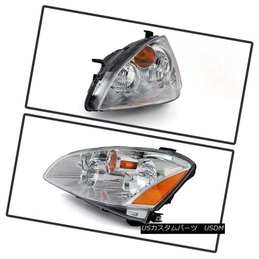 ヘッドライト 2002年2003年Altima 4DセダンファクトリースタイルLEFT RIGHTヘッドライトアセンブリ For 2002 2003の画像