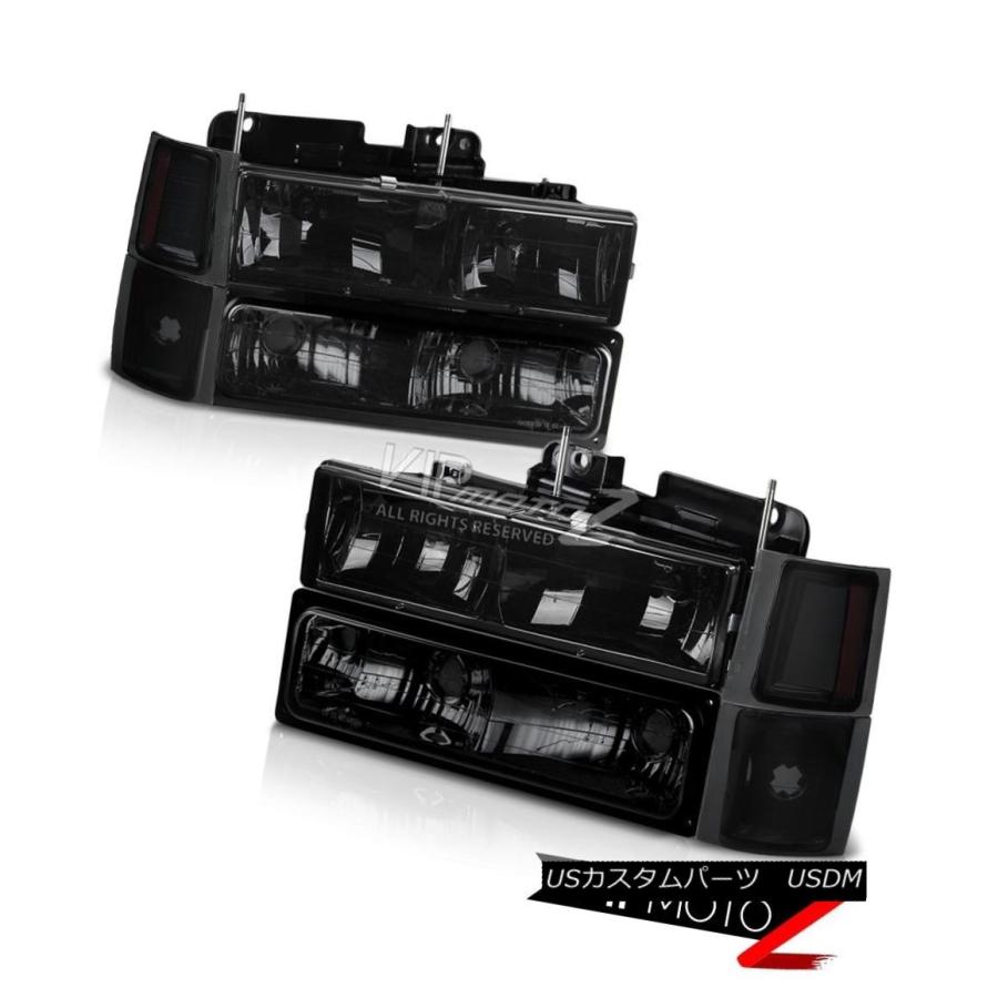 ヘッドライト 1994-1998シボレーシルバラード郊外のタホC10 8PCコーナーバンパーヘッドライトランプ 1994-1998 Chevy Sil