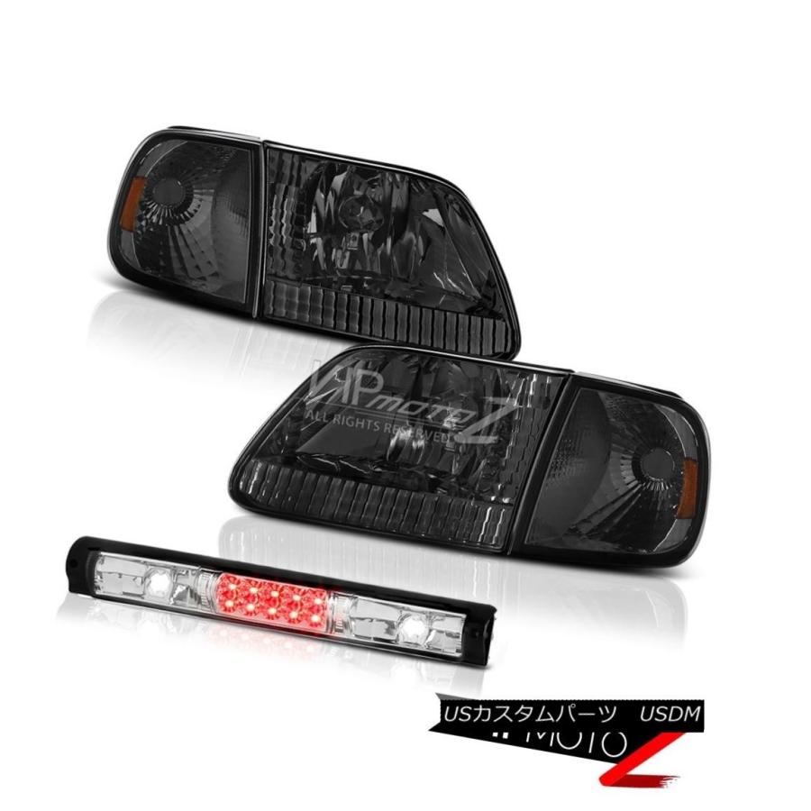 ヘッドライト スモークコーナー+ヘッドリッグ  htsユーロ第3ブレーキLED 1997-2003 Ford F150 Fla