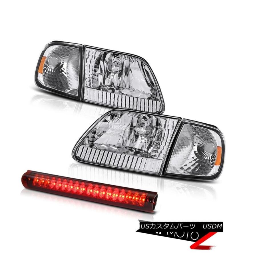 ヘッドライト 左のライトヘッドランプスターリングルーフブレーキLEDレッド1997-2003 F150 Flareside Lariat Left R