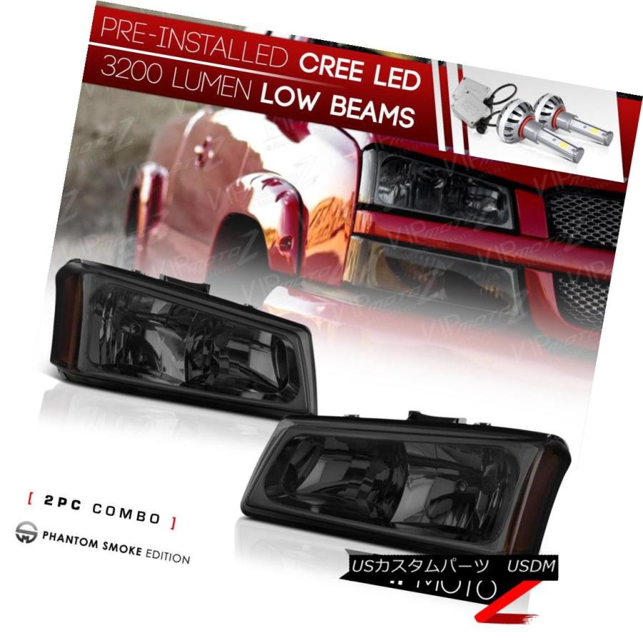 ヘッドライト \"PRE-INSTALLED LED LOW BEAM\" 03-06 Silverado / Aval  アンテ
