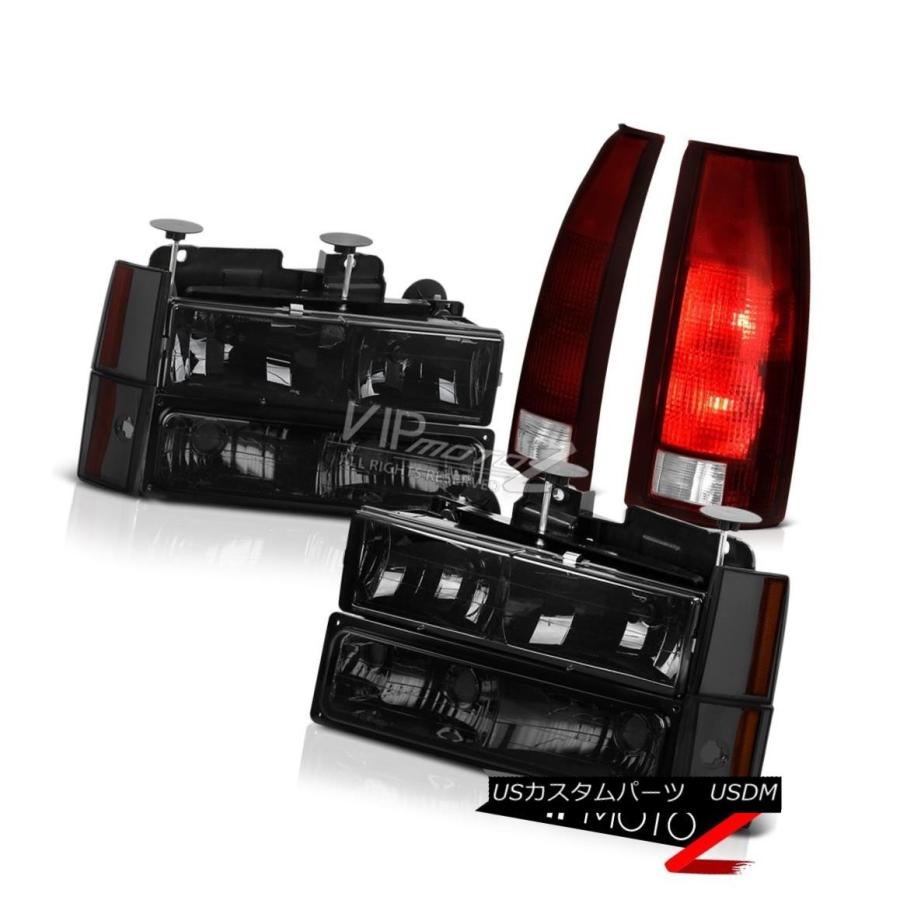 ヘッドライト 88-93シボレーC / Kピックアップスモークレッドパーキングブレーキライトヘッドランプバンパーコーナー 88-93 Chevy C/