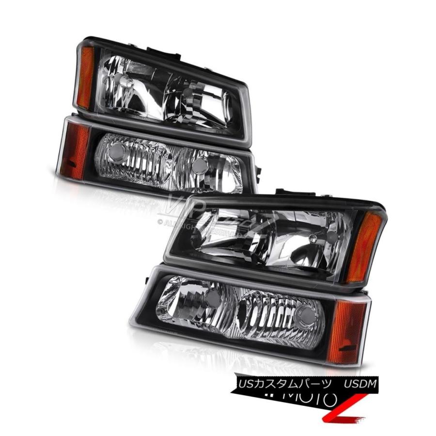 ヘッドライト 03-06 Silverado 1500 NEW左右フロントヘッドライトパーキングシグナルバンパーセット 03-06 Silverado