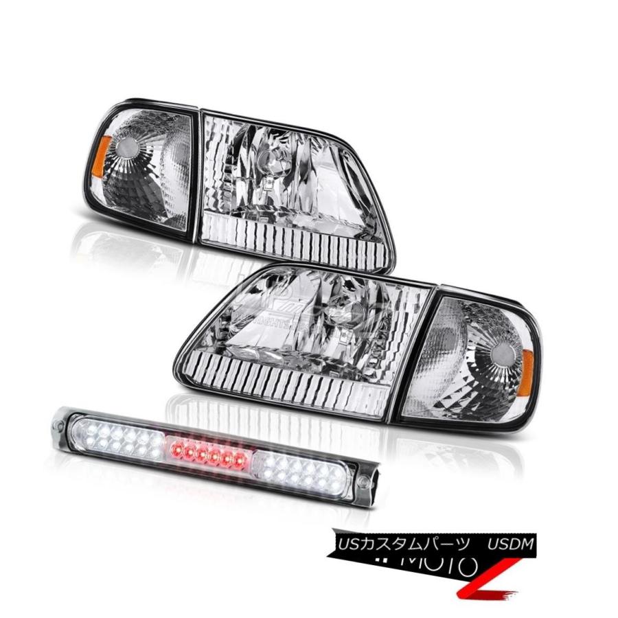 ヘッドライト クリスタルコーナーヘッドライトルーフブレーキカーゴLED 1997-2003 F150 Harley Davidson Crystal