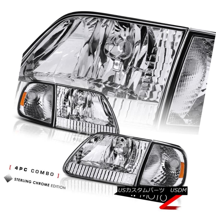 ヘッドライト クリスタルコーナーヘッドライトルーフブレーキカーゴLED 1997-2003 F150 Harley Davidson Crystalの画像