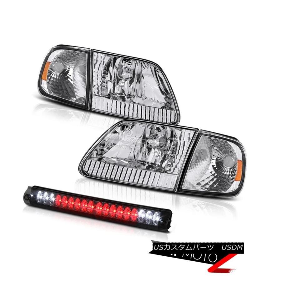 ヘッドライト スターリングクロムヘッドランプコーナーティント第3ブレーキLED 1997-2003 F150 Flareside SVT Sterli