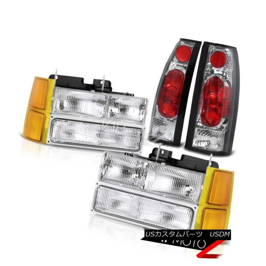 ヘッドライト 94-98シボレーK3500ヘッドランプバンパークロムテールブレーキランプOEスタイルアセンブリ 94-98 Chevy K3500 H