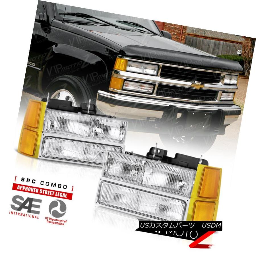 ヘッドライト 94-98シボレーK3500ヘッドランプバンパークロムテールブレーキランプOEスタイルアセンブリ 94-98 Chevy K3500 Hの画像