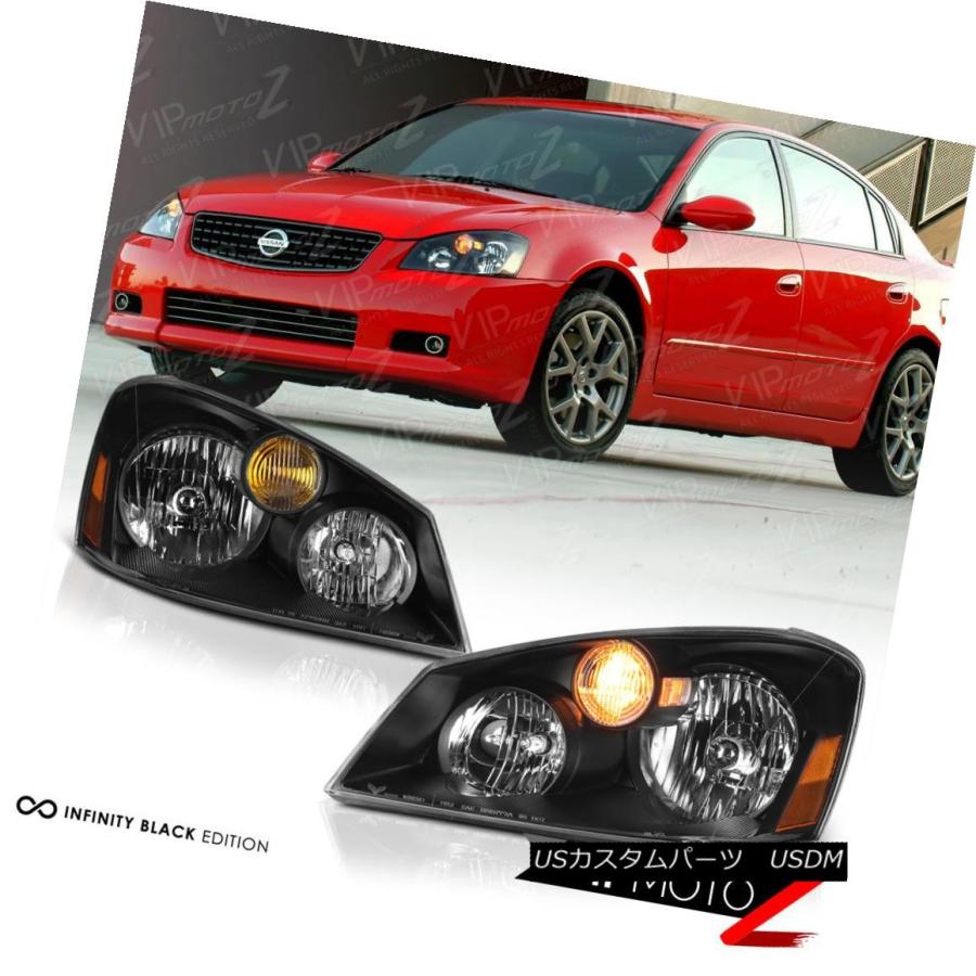 ヘッドライト [FACTORY HID XENON] Fit 2005 2006日産アルティマブラックヘッドライトヘッドランプSET [FACTORY