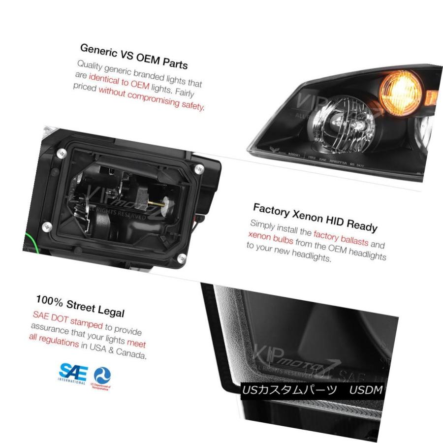 ヘッドライト [FACTORY HID XENON] Fit 2005 2006日産アルティマブラックヘッドライトヘッドランプSET [FACTORYの画像