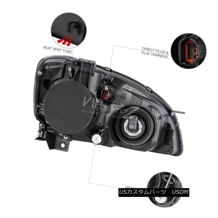 ヘッドライト [FACTORY HID XENON] Fit 2005 2006日産アルティマブラックヘッドライトヘッドランプSET [FACTORYの画像