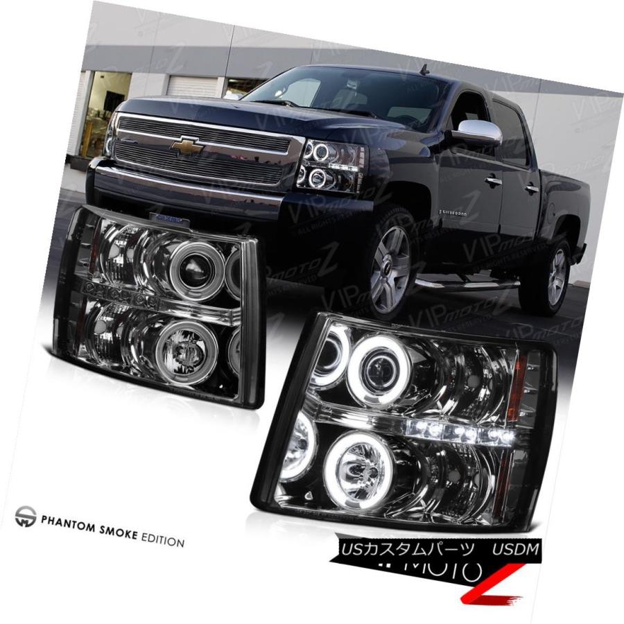 ヘッドライト CCFL Halo LEDプロジェクターヘッドライト07-13 Chevy Silverado 1500/2500/3500 V8トラッ｜usdm