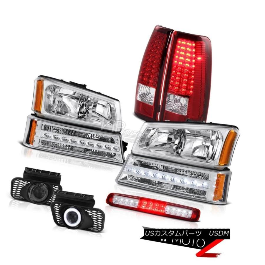 前照灯 03 04 05 06 Silveradoハイストップランプヘッドライトフォグライトバンパーテールライト 03 04 05 06 Sil 車、バイク、自転車-自動車