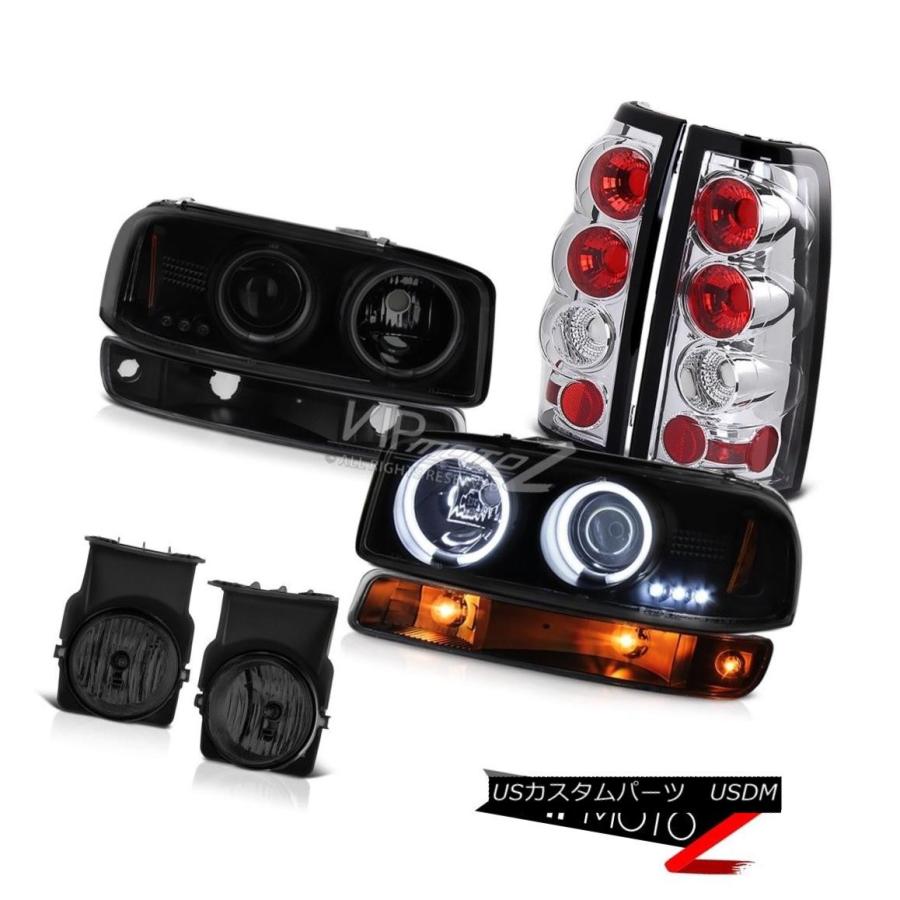 前照灯 03-06 Sierra SLE Foglampsクロームテールライトブラックターンシグナルccfl前照灯 03-06 Sierr 車、バイク、自転車-ライト、レンズ-その他ライト