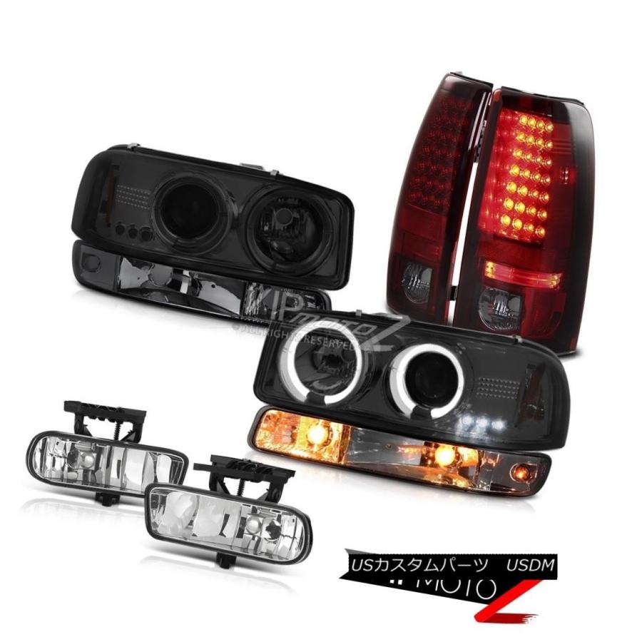 前照灯 99-02シ内鰓4.3Lユーロクロームfoglights ledテールランプ交通信号ランプヘッドランプ 99-02 Sierra 4.3L ライト、レンズ-その他ライト