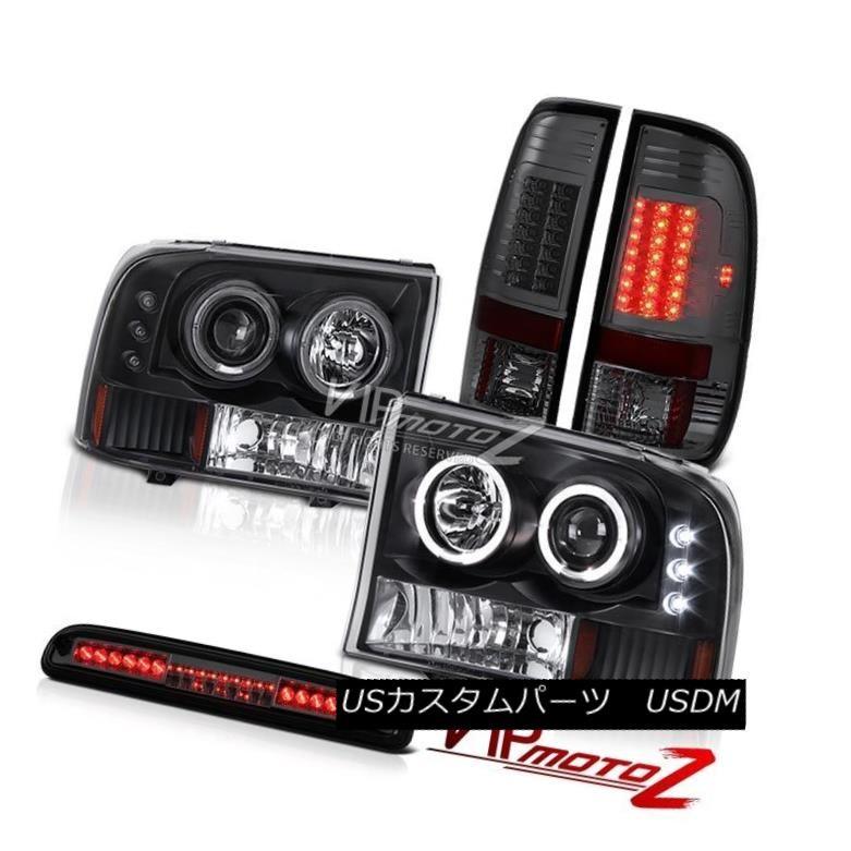 前照灯 99-04 F350ラリアト・ブラック・ヘッドライト・プロジェクターLED白熱電球TailLightハイ・ブレーキ・カーゴ 99-04 F3 その他ライト-車、バイク、自転車