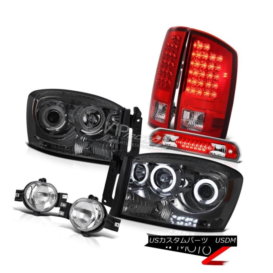 前照灯 2006 Ram Devil's Eye CCFL Halo前照灯LEDシグナルタイアンランプフォグルーフブレーキレッド 2006 車、バイク、自転車-自動車