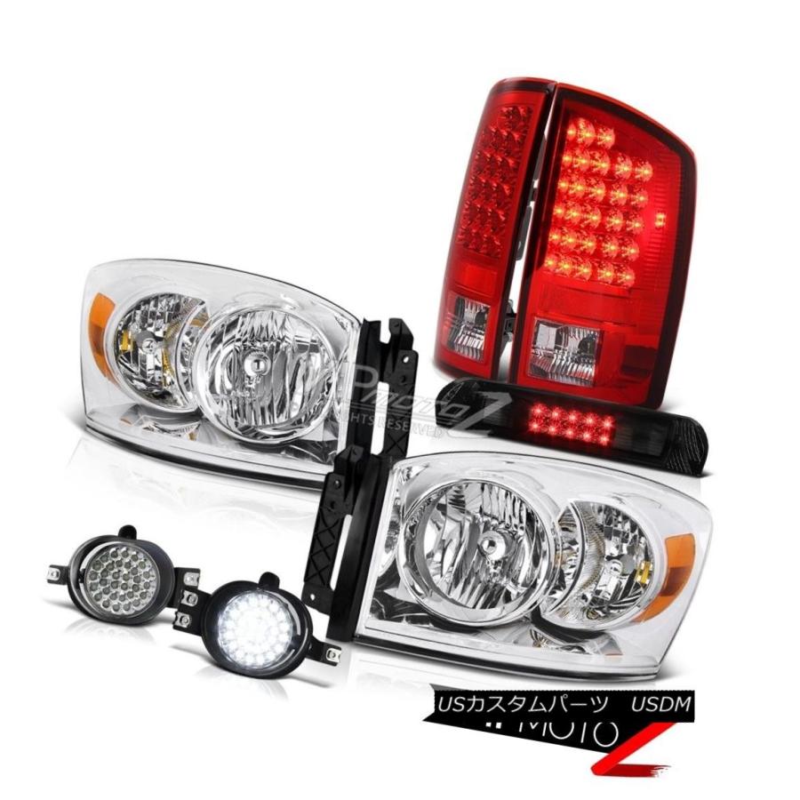 前照灯 読みやすい前照灯LEDテールランプSMDフォグライト3rd打ちきり2006 Dodge Ram Clear Headlights LE その他ライト-車、バイク、自転車