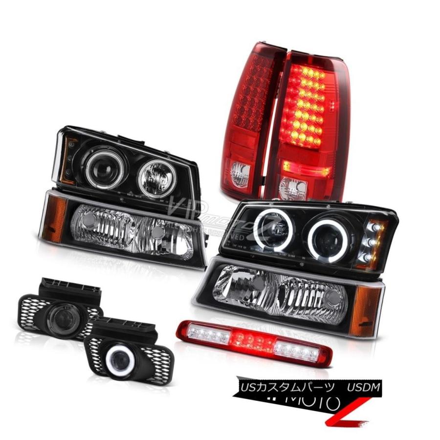 前照灯 03-06 Silverado Inky Black合図照明ランプThirdブレーキフォグランプヘッドランプTaillamps 03-0 車、バイク、自転車-その他ライト