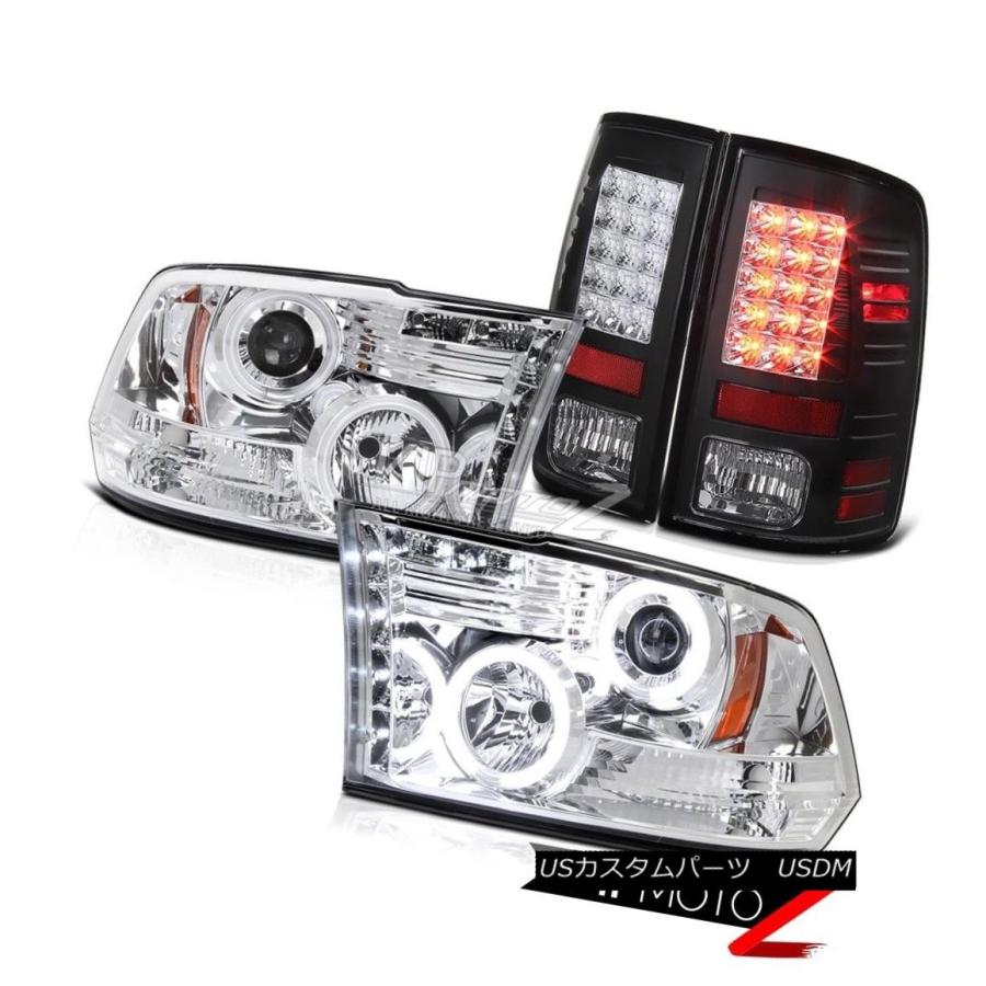 前照灯 17 CCFLハロープロジェクタークロームヘッドライト+ Ledテールランプ2009-2015 2016 Dodge ランダムアクセス記憶装置 17 CC 自動車-車、バイク、自転車