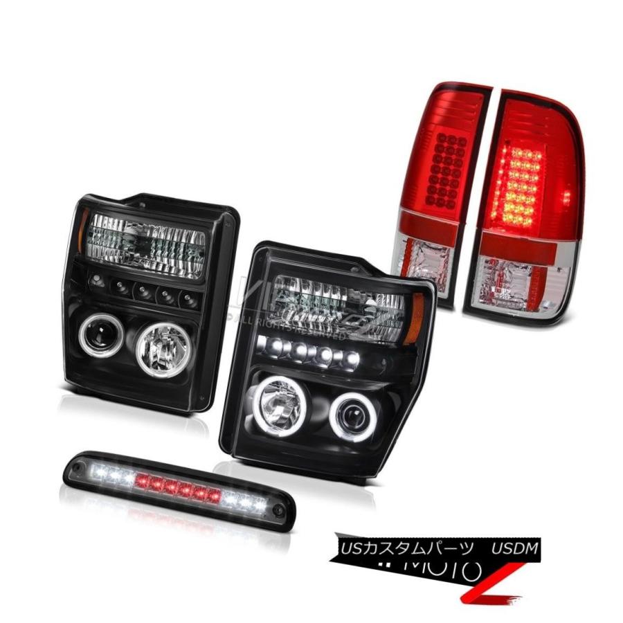 前照灯 Halo CCFL天々照明ランプ大屋根ブレーキカーゴ「最も末たのもしい」LEDテールランプ08-10 F250 XLT Halo CCFL Hea ライト、レンズ-車、バイク、自転車