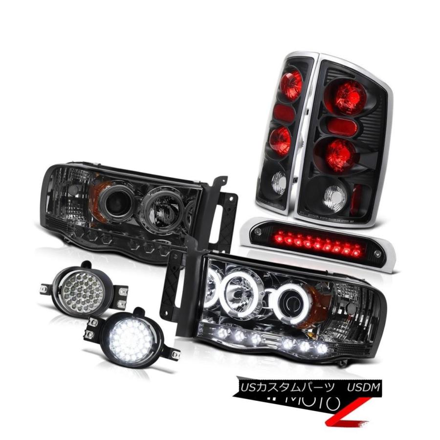 前照灯 2002-2005 Ram 1500のCCFLリム前照灯を暗くします。リアブレーキランプLED D.R.L Fog 3rd 200 その他ライト-自動車